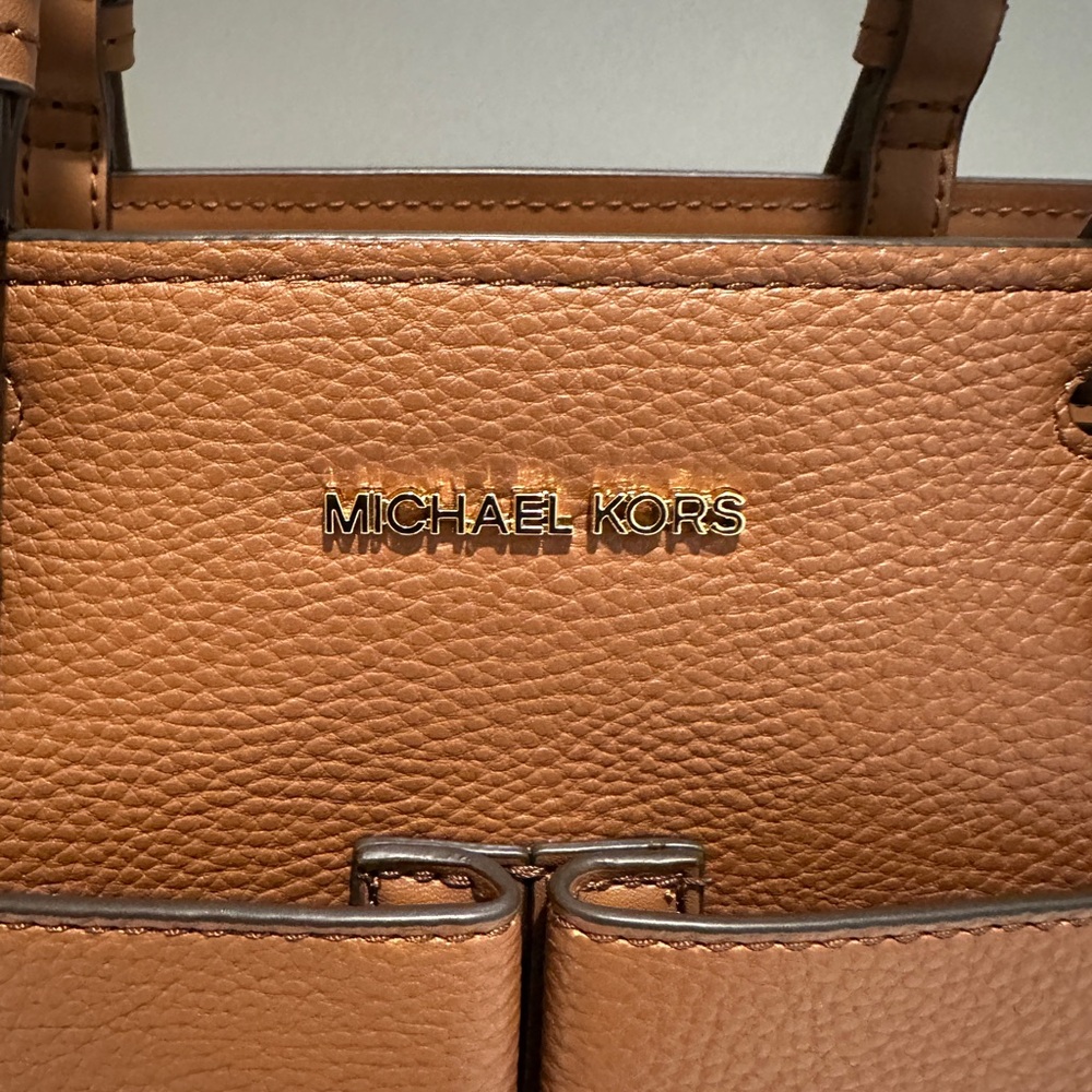 Michael Kors Luggage Jet Set Travel Med Double Pocket Non-Leather Vegan Tote NWT - Picture 5 of 15